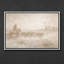 «Western Cowboy Herding C best in Misty Landscape», reproduction d'art encadrée-661752161-661752160