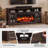 Fireplace TV Stand for 85" TVs with Electric Fireplace, Farmhouse TV Console & Entertainment Center -35781169