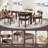 Modern Solid Wood Dining Table Set With 2 Drawers-134875579-134875581