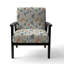 Minimalist Leaves II - Fauteuil d'appoint rembourré bohémien et éclectique