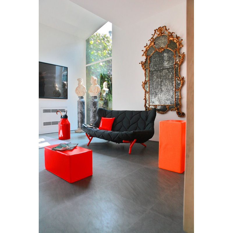Causeuse Foliage, Rouge, Vert Trevira ™