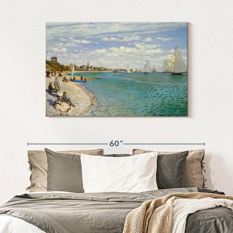 Régate Alvord à Sainte-Adresse 1867, H 32 po x l 48 po