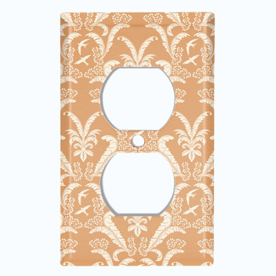Patterned 1 - Gang Duplex Outlet Standard Wall Plate