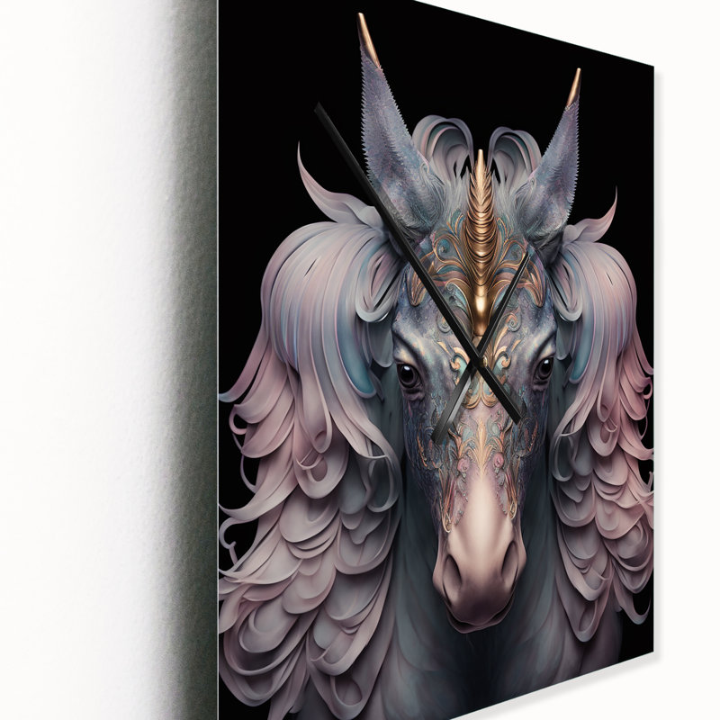 Horloge murale en aluminium Jennabel, H 32 po x l 16 po x P 1 po