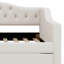 Lit de jour rembourré avec ceinture à DEL et lit gigogne, canapé-lit en lin pour enfants, chambre à coucher, aucun sommier nécessaire-2000938308-2000938362