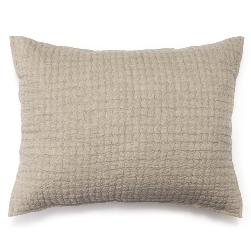 Bohannon Cotton Striped Sham - Standard, Natural, Standard