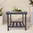 Square Metal Outdoor Side Table , 17.7'' in. W 17.7'' in. D-294280947