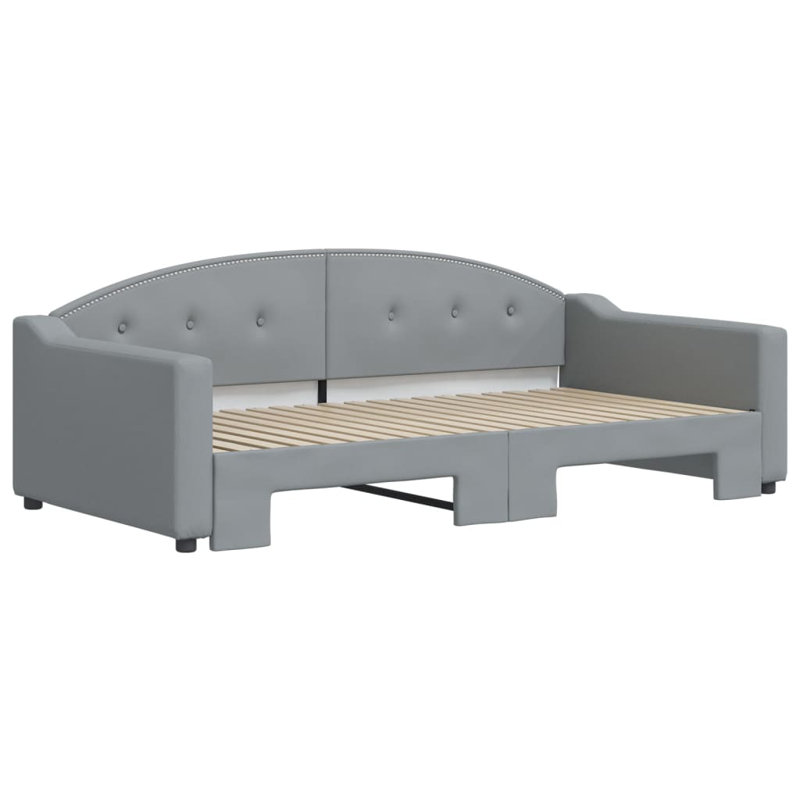 Angleica Upholstered Daybed, Light Gray