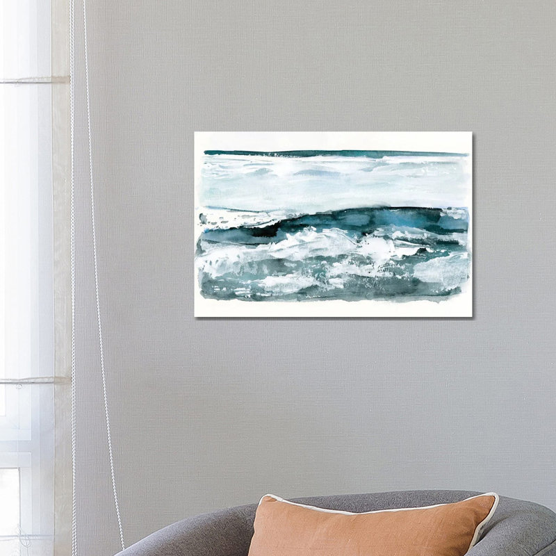 Choppy Surf I by Victoria Barnes - Wrapped Canvas Painting, 66.04 cm H x 45.72 cm W
