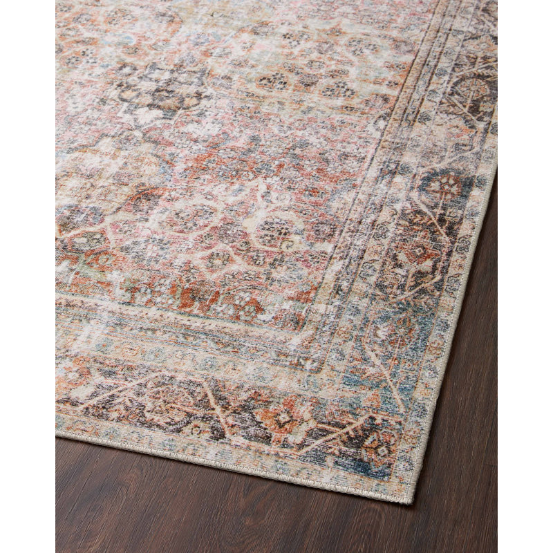 Adrian Charcoal Timeless Oriental Runner Rug 24" x 60"