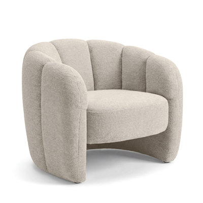 Upholstered Fabric Accent Chair