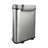Nine Stars 18.5 Gallon Stainless Steel Motion Sensor Multi-Compartments Trash & Recycling Bin