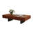 52'' Modern Solid Wood Coffee Table with Drawers, Wood Coffee Table For Living Room