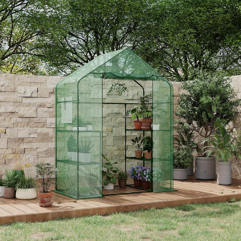 Greenhouses for Outdoors, Durable Green House Kitw, Thicken PE Cover, Portalbe Walk in Green Houses for Indoor Backyard Outside