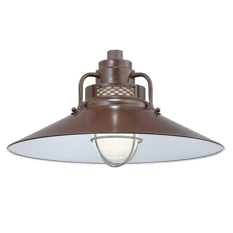 Eliseo 1 - Light Single Pendant, Architectural Bronze, 10" H x 18" W x 18" D