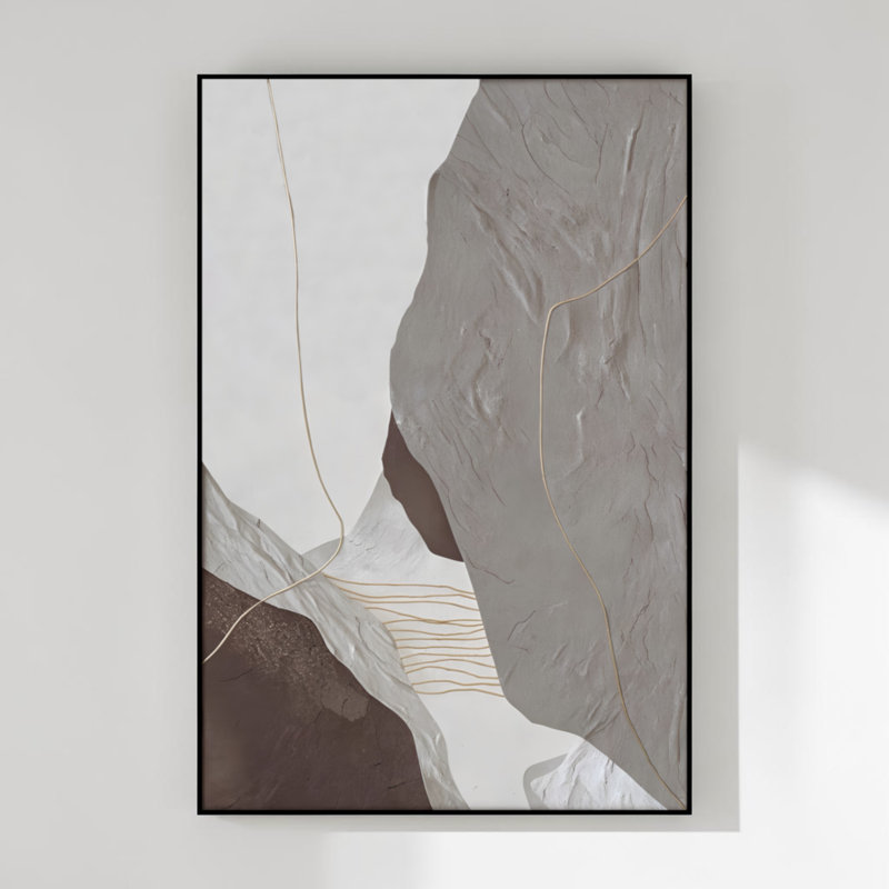 Art moderne sur toile encadrée en aluminium