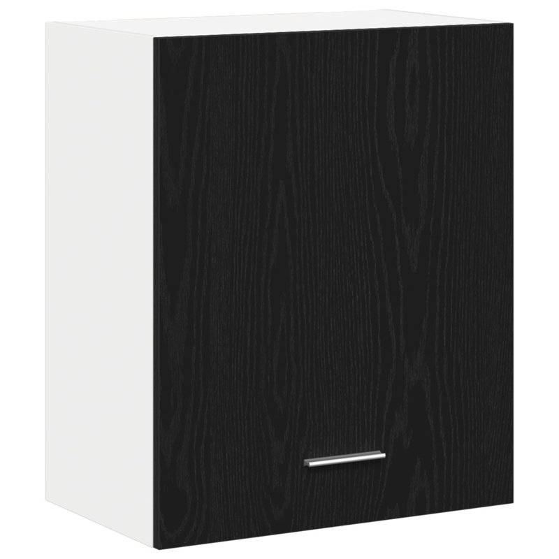 Kitchen Cabinet Black Oak Engineered Wood 50 X 31 X 60 Cm Doors