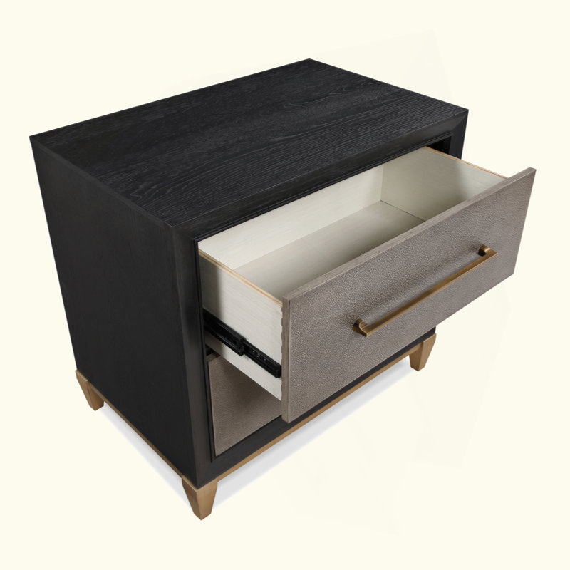 Table de chevet 2 tiroirs 1pc