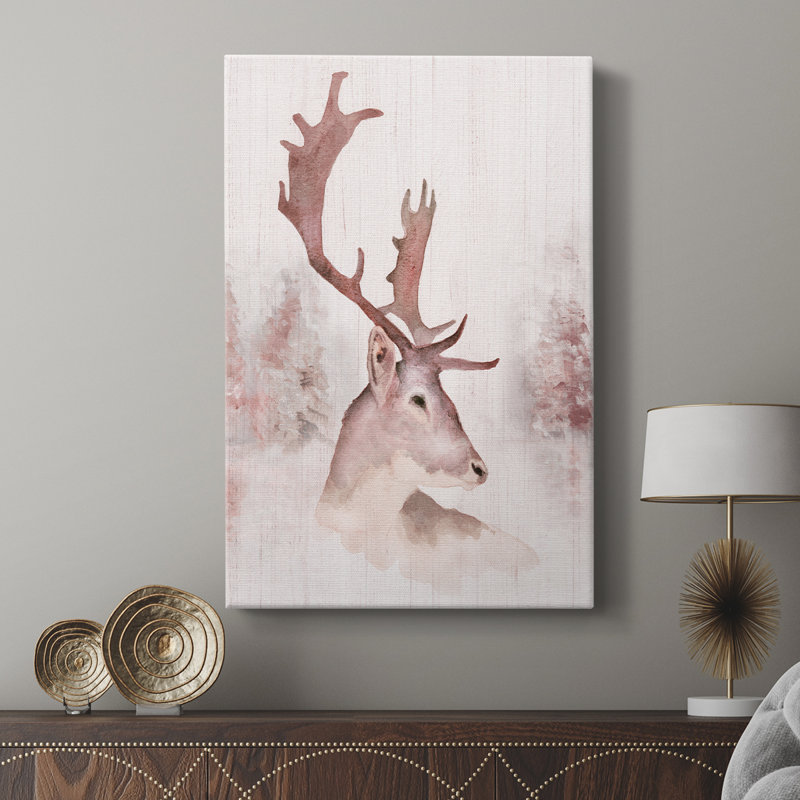 Blush Deer - galerie sur mesure, H 18 po x l 12 po