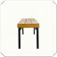 Ensemble de 2 bancs Pratique, durable, élégant, fonctionnel, compact, confortable, élégant et chic