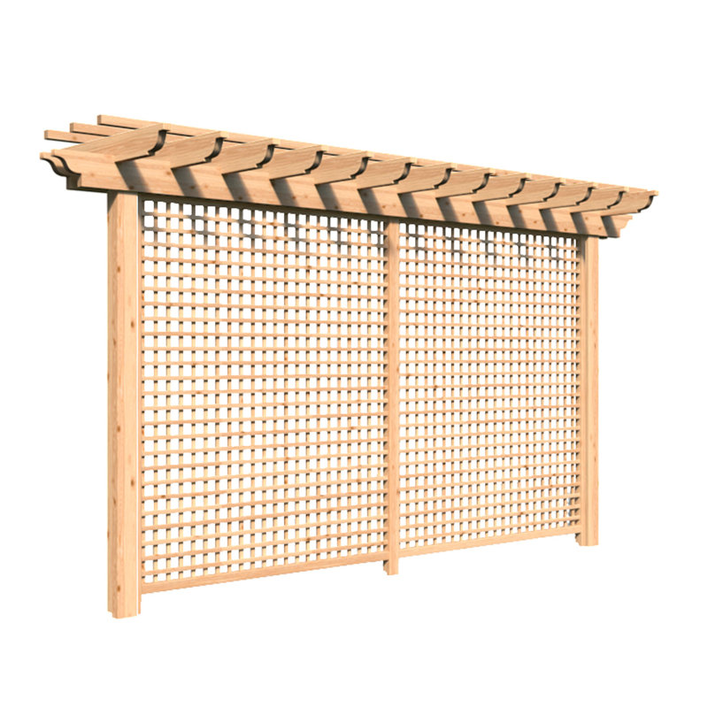 Solid Wood Pergola, 16 ft. W x 4 ft. D