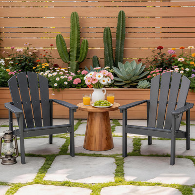 Chaises empilables Adirondack - Chaises de patio extérieur en PEHD toutes saisons