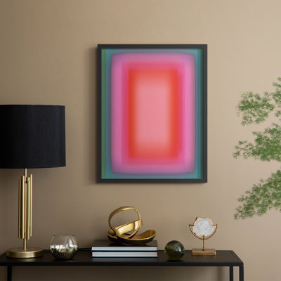 «Vibrant Aura II», reproduction encadrée - bois massif