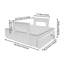 Under Desk Pull-Out Lockable Drawer 29.21*36.32Cm/11.5*14.3In((L*W)