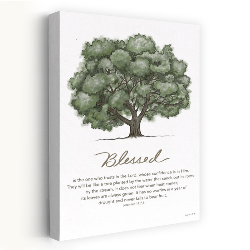 «Blessed Abstract Contemporary Tree Art», paysage, H 24 po x l 16 po
