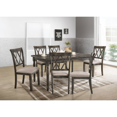 Dining Table Set MYS 1 Piece Grey Modern Design