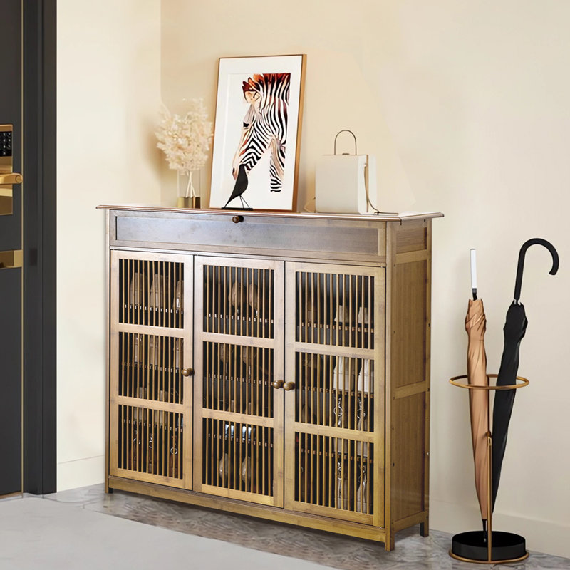 18 Pair Shoe Storage Cabinet