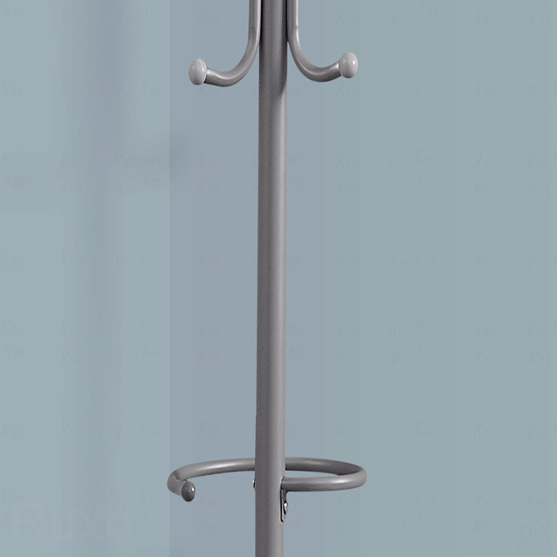 Coat Rack, Hall Tree With Storage Function Rack, With Free Standing Design, Hanging Bar, 6 Hooks, For Entryway Use, 68"H