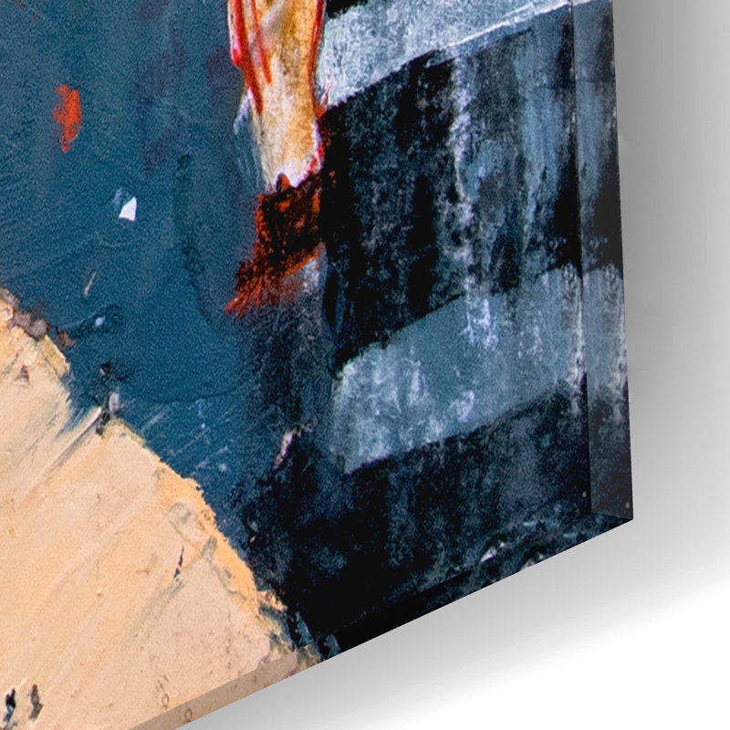 Épique «Sunset Blvd.»  par Erin Ashley, art mural en verre acrylique, 12 po x 12 po