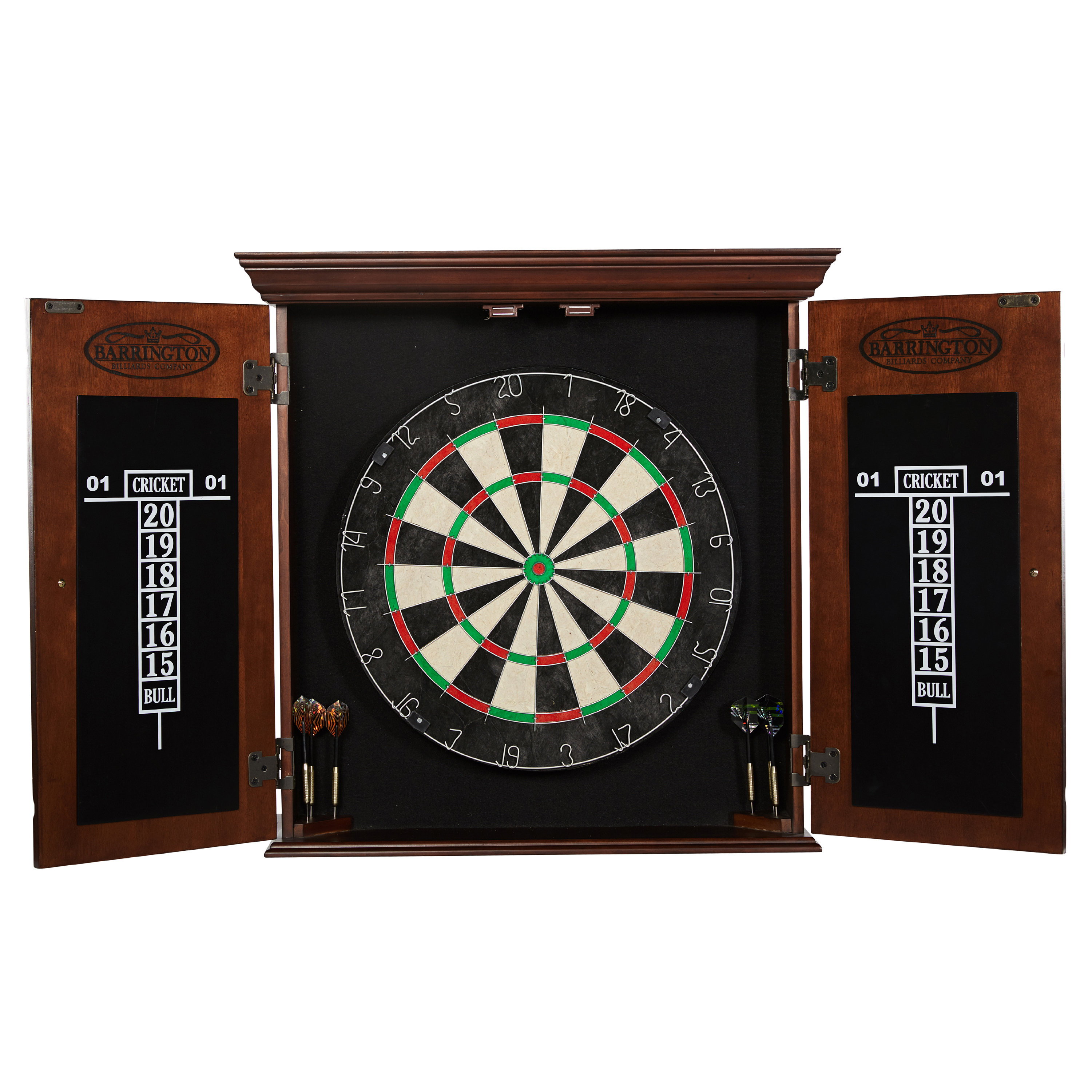 Barrington Billiards Company Chatham Bristle Dartboard and Cabinet Set with Darts & Reviews | Wayfair