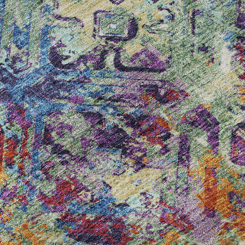 Premium Machine Washable Prisco Copper Rug, Rectangle 1'8" x 2'6"