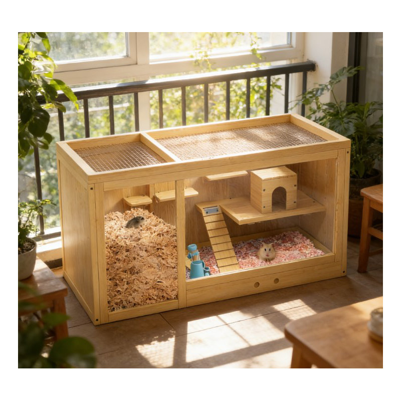 Cage à hamster, très grande cage à hamster en bois