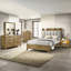 Armoire de chevet au fini brun, 1 tiroir, conduit, ports et tablette ouverte de style transitionnel