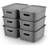 Plastic Storage Baskets Bins With Lid Organizing Container Lidded Knit Storage Organizer Bins
