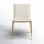 Chaise de salle à manger rembourrée en métal et polyester Ovando-1526876083