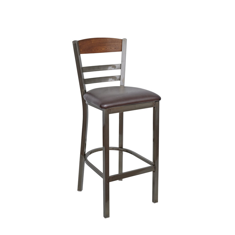 Tabouret de bar Barrick, Brun foncé