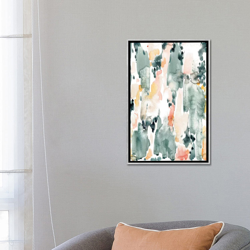 « luxueux » par albina bratcheva-reproduction d’art, Toile avec cadre argenté, H 26 po x l 18 po x 1,5 po