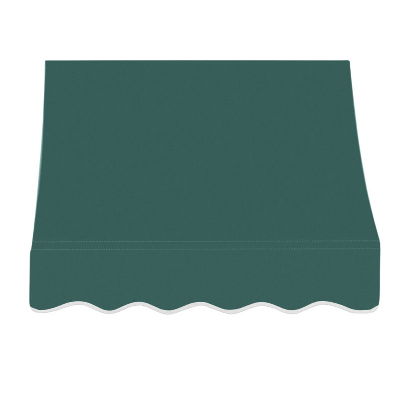 Auvent fixe en tissu acrylique Awantech Nantucket, Forêt, H 44 po x l 100,5 po x P 36 po