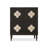 Black Solid Wood Round Console Table