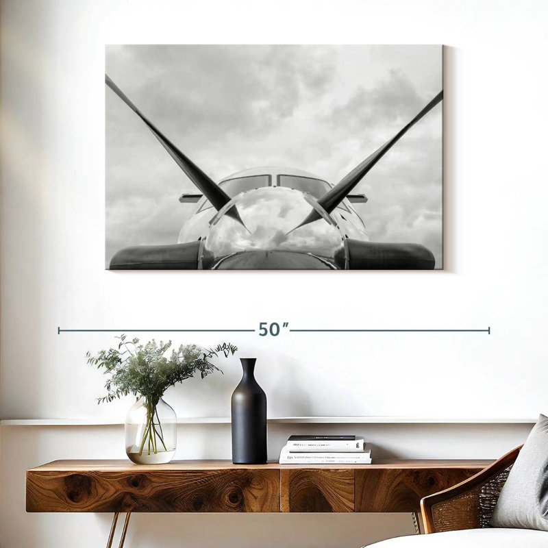 Mehar Airplane Propeller Close Up, 26" H x 39" W