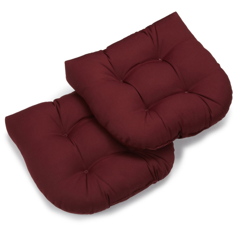 Coussin de chaise de salle à manger d'intérieur, Bourgogne, Sergé