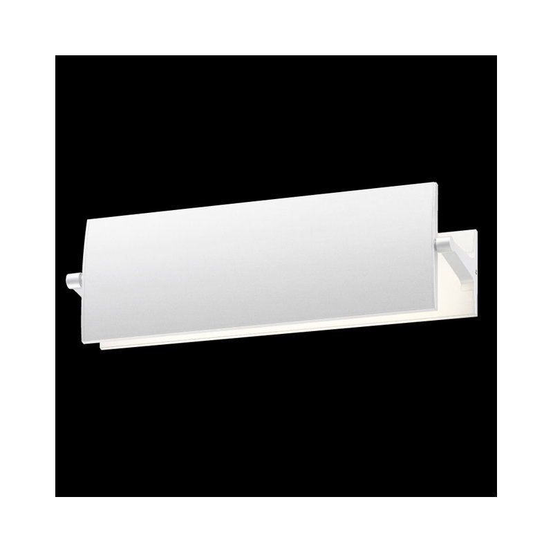 Aileron 1 - Light LED Armed Sconce, Textured White, 4" H x 36" W x 4.75" D