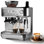 Machine à espresso semi-automatique, machine à café avec mousseur à lait vapeur, écran ACL intelligent