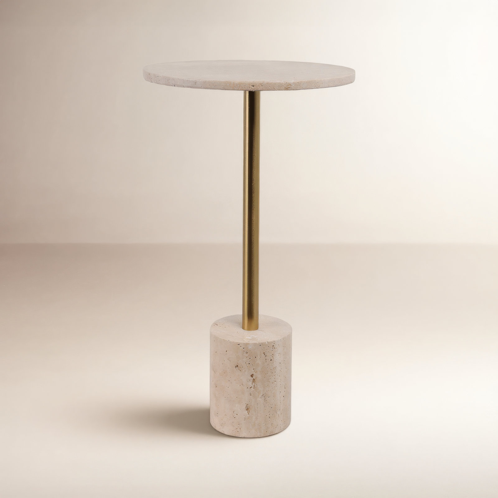 Arhna 12" Genuine Marble End Table, 10"W x 26"H x10"L 
