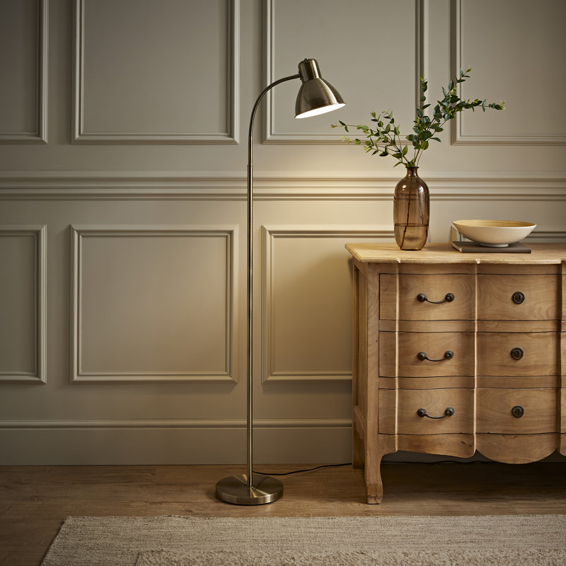 Netherby 156cm Floor Lamp, Not Included, Antique Brass