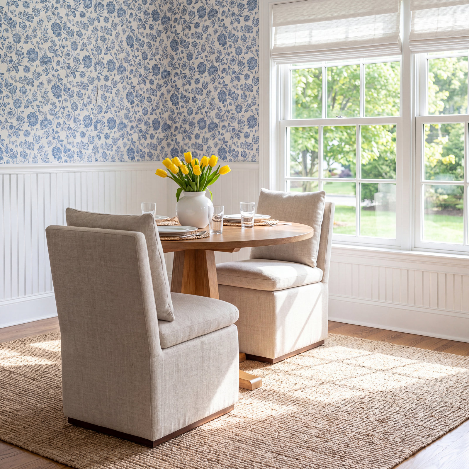 Bobbi Linen Dining Chair, Effie Flint Performance Linen